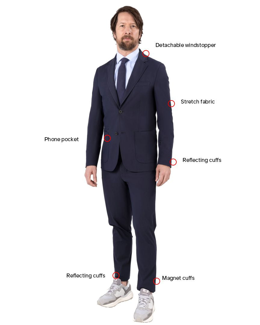 Hybrid blue Sports Suit custom fit