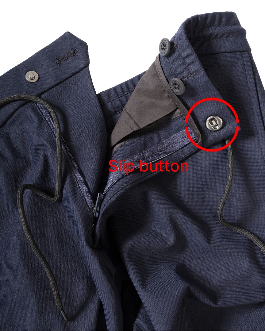 Hybrid blue Sports Suit pants slip button